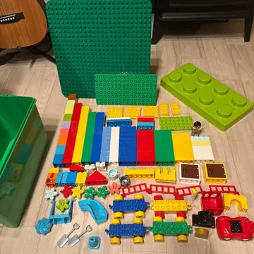 레고 듀플로 세트 베이스 플레이트, 박스, 자동차