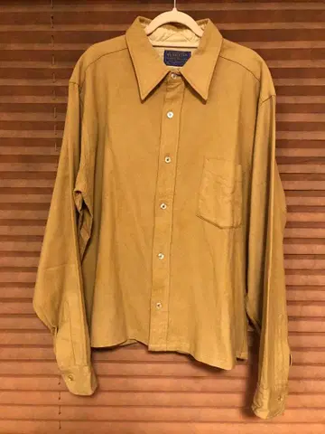 Pendleton 울 긴팔 셔츠 베이지 L