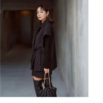 Arpege story 리본 포함 테일러드 베스트 & 숏팬츠 세트