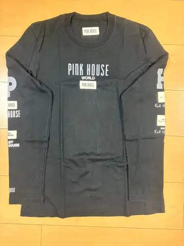 PINK HOUSE 블랙 긴팔 T셔츠
