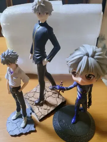 에반게리온/나기사 카오루 3체 피규어 고품질 세트!