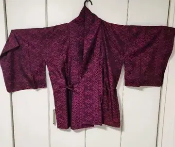 도중착 보라색 꽃무늬 겉옷