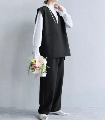 reca V넥 베스트 커브 팬츠 2종 세트 셋업 포멀