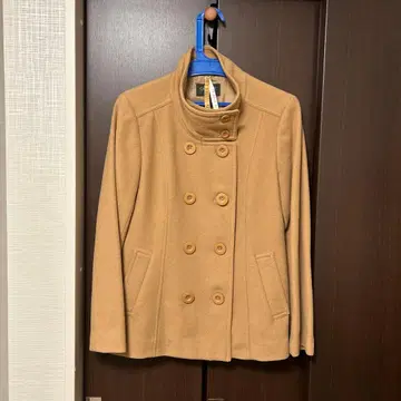 베이지 울 피코트 L 사이즈