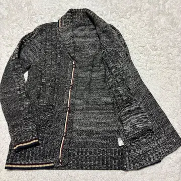 맨즈 멜로즈 숄카라 멜란지 트리코 가디건 사이즈 4