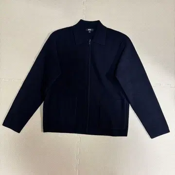 유니클로 C 니트 풀 지퍼 자켓