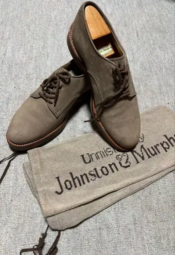 Johnston&Murphy 비므람 밑창 스웨이드 드레스 슈즈 7EE