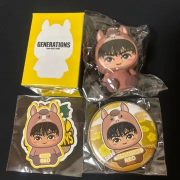 사노 레오 인형옷 키링 캔뱃지 스티커 3종 세트