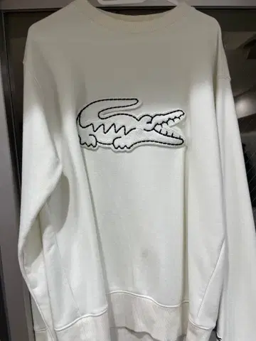 Lacoste 화이트 맨투맨