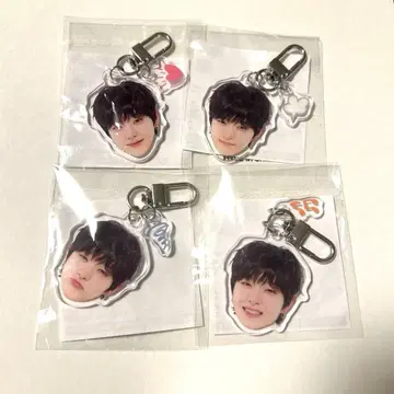 treasure 지훈 얼굴 아크릴 키링 희로애락 컴플리트