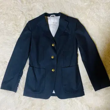 새상품급 Whim Gazette 골드 버튼 테일러드 자켓 네이비 블레이저
