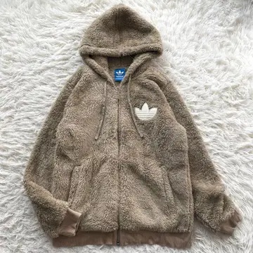 adidas 트레포일 지퍼 보아 복슬복슬 자켓 세탁 가능