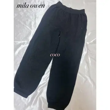 mila owen 맨투맨 느낌 와이드 니트 팬츠