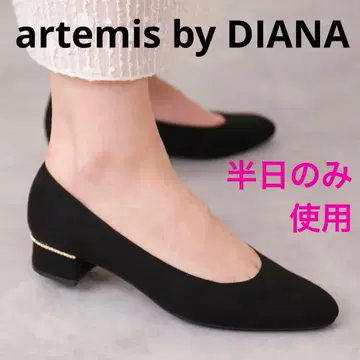 비쥬 라인 힐 스웨이드 느낌 플레인 펌프스 블랙