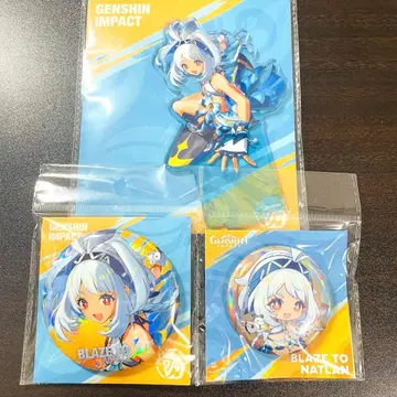 [ 익명 배송 ] 원신 무알라니 아크릴 스탠드 캔뱃지 3세트