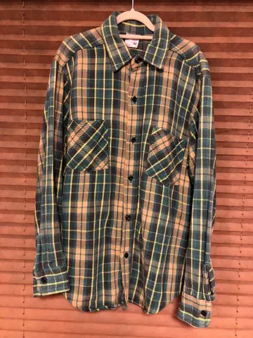 BIG MAC 체크 무늬 긴팔 셔츠 M