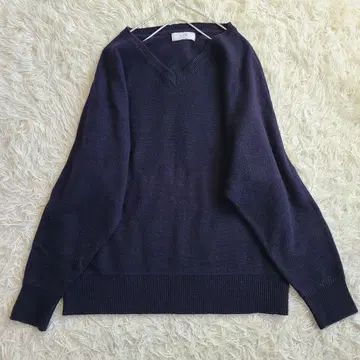 새상품급 완판 24AW XL 상당 이에나 소프트 라무 나일론 V넥 풀오버