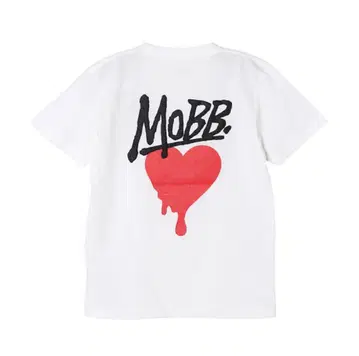 MOBB. 하트 프린트 T셔츠