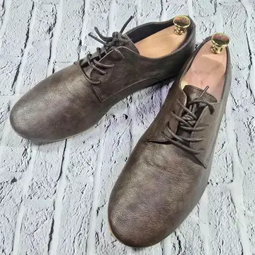 DEDEsKEN (데데스켄) 다크 브라운 가죽 레이스업 슈즈