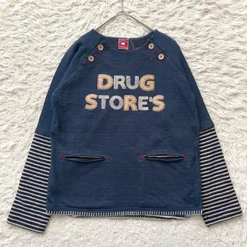 새상품급 DRUG STORE'S 택 포함 풀오버 트레이닝복 맨투맨