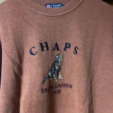 CHAPS 강아지 자수 크루넥 트레이닝복 (2L)