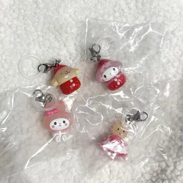 산리오 메지루시 액세서리 묶음 판매 딸기 메지루시 액세서리