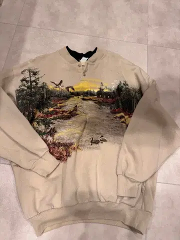 Art Unlimited 풍경 프린트 맨투맨 L