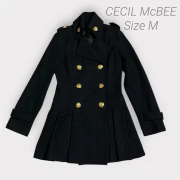 CECIL McBEE 나폴레옹 코트 M 블랙 세실 맥비
