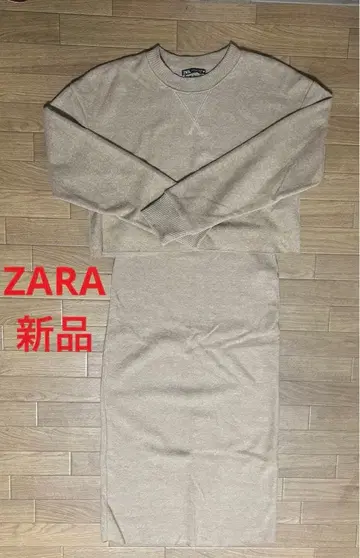 [ 새상품 ] ZARA 소프트 맨투맨 스커트 셋업