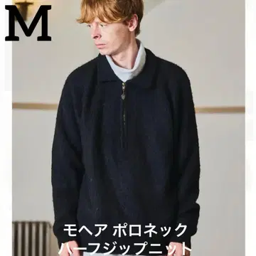 Mc GREGOR 모헤어 하프 지퍼 M