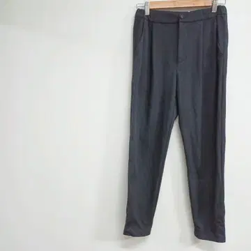 Diagram 블랙 캐주얼 팬츠 사이드 포켓 포함 F 허리밴딩