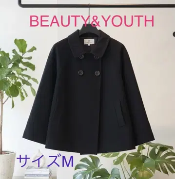 [ BEAUTY&YOUTH ] 블랙 더블 브레스트 코트 M