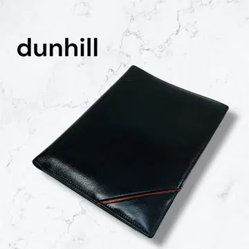고품질 dunhill 던힐 블랙 가죽 이단 접이식 지갑