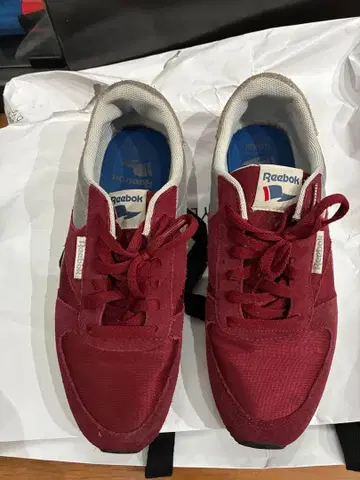 Reebok 레트로 스니커즈 빨간색 28.5cm