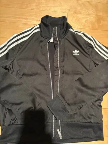 adidas 스트라이프 저지 블랙