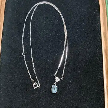 2AH82 토파즈 Avon 목걸이 실버925