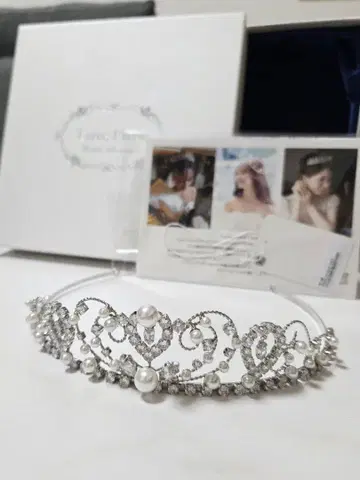 Love Tiara 로맨스 하트 지르코니아 티아라 박스 포함