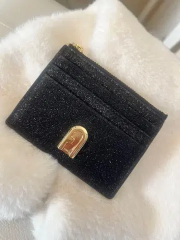 글리터 블랙 카드 케이스