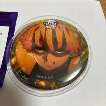 귀멸의 칼날 무한성편 콜라보레이션 카페 캔뱃지 아가츠마 젠이츠