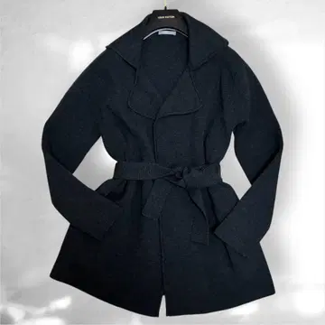 새상품급 띠어리 럭스 더블 페이스 니트 코트 벨티드 가디건 38