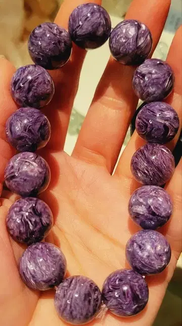 !!세계 3대 힐링스톤!! 최상급 찰로아이트 팔찌 럭셔리 14mm