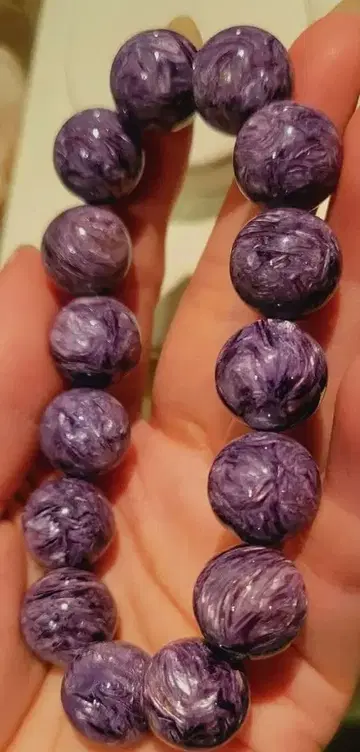 !!세계 3대 힐링스톤!! 최상급 찰로아이트 팔찌 럭셔리 14mm