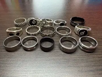 실버 반지 세트 다양한 디자인