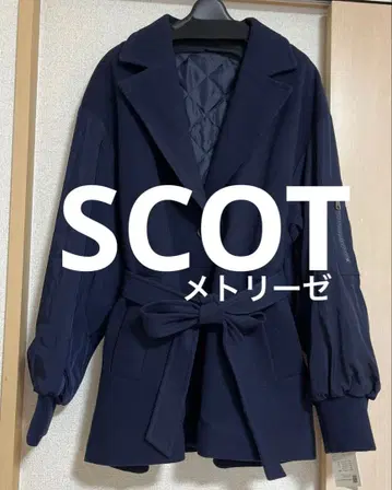 스콧 클럽 메틀리제 이소재 MA-1풍 코트 새상품