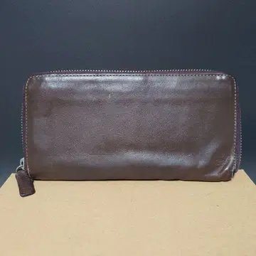 폴 스미스 컬렉션 장지갑 라운드 지퍼 천연 가죽 브라운