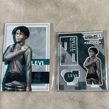 진격의 거인 애니메가 한정판 아크릴 스탠드 엽서 리바이