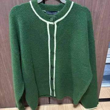 ZARA 그린 니트 가디건 미사용 새상품
