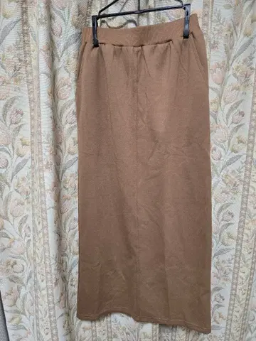 mal 종이상자 니트 내로우 스커트 브라운 미사용 새상품