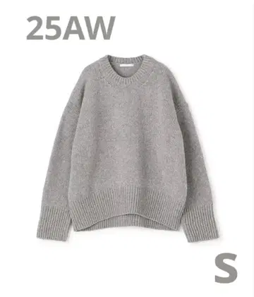 ok 갤러리 바이 25AW 파인 울 크루넥 풀오버 그레이