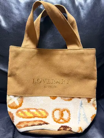 페이러 빵 패턴 토트백